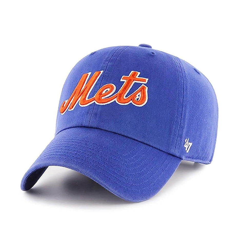 47 Brand New York Mets Royal Script 47 Clean Up | B-RGWSC16GWS-RYA