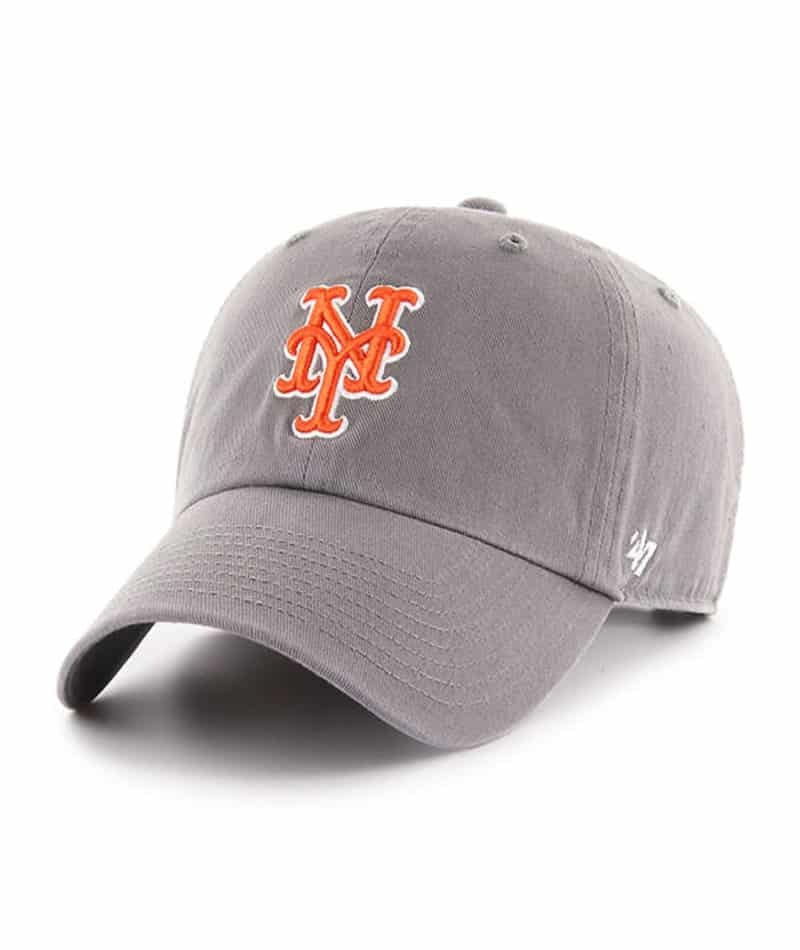 47 Brand New York Mets Dark Gray 47 Clean Up | B-RGW16GWS-DY