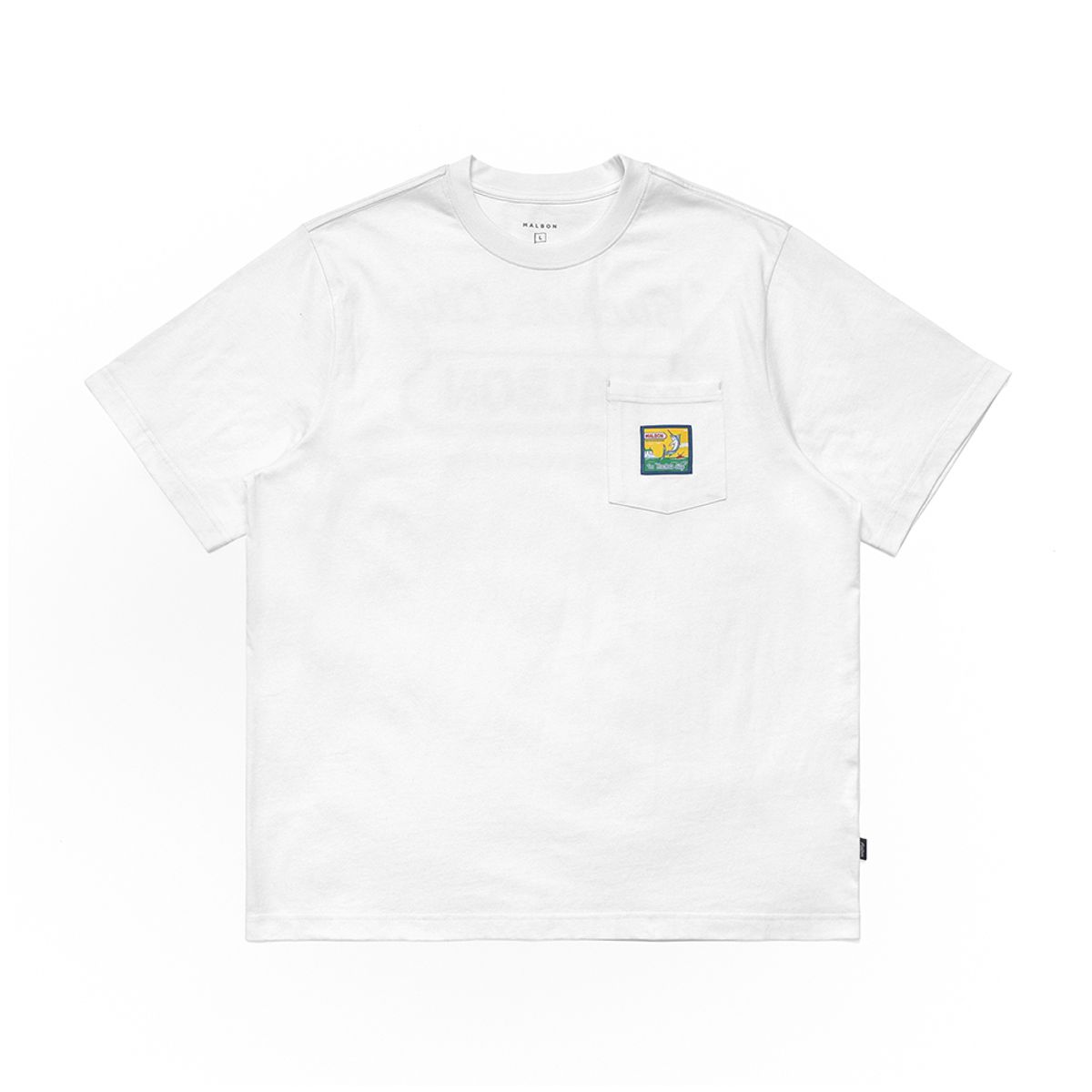 Malbon Buckets City Pocket Tee | White M-7983