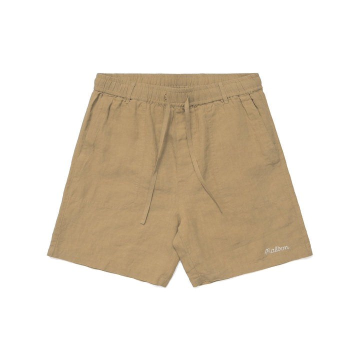 Malbon Cayman Linen Short | Khaki M-8187