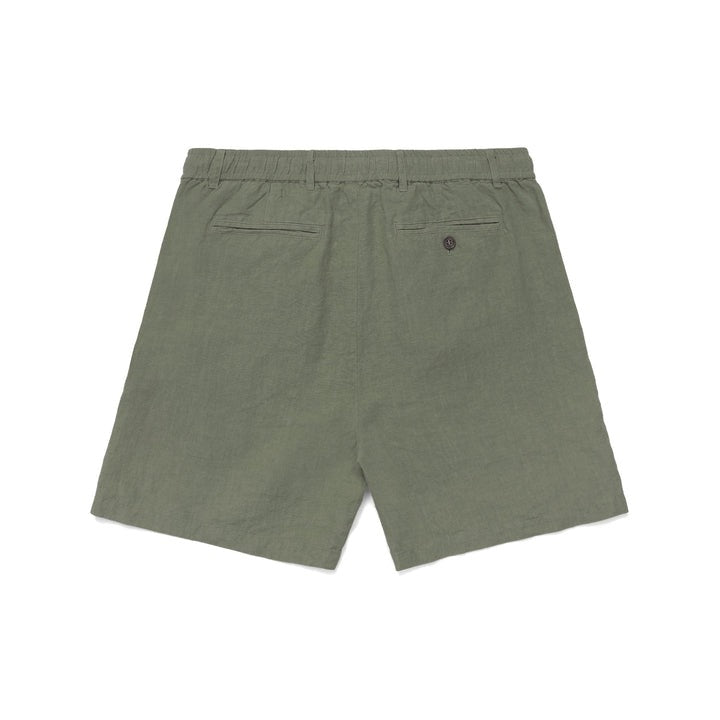 Malbon Cayman Linen Short | Olive M-8187