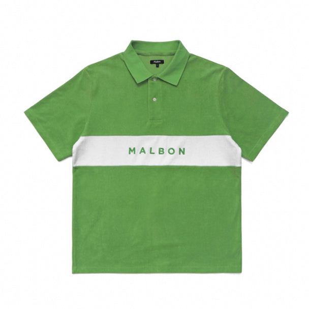 Malbon Clearwater Terry Polo | Grass M-7947