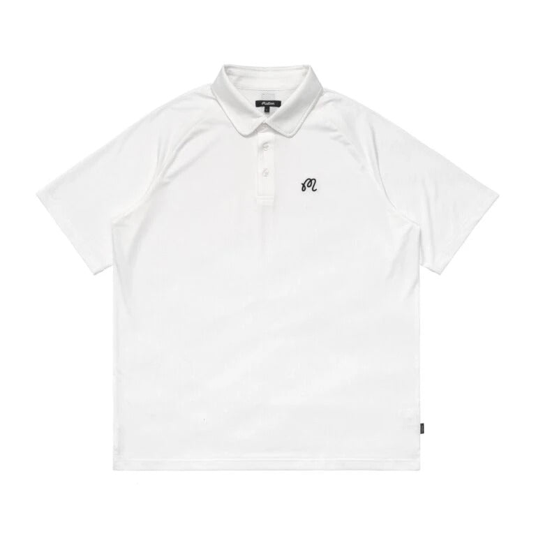 Malbon La Mar Blackbird Polo | White M-7991