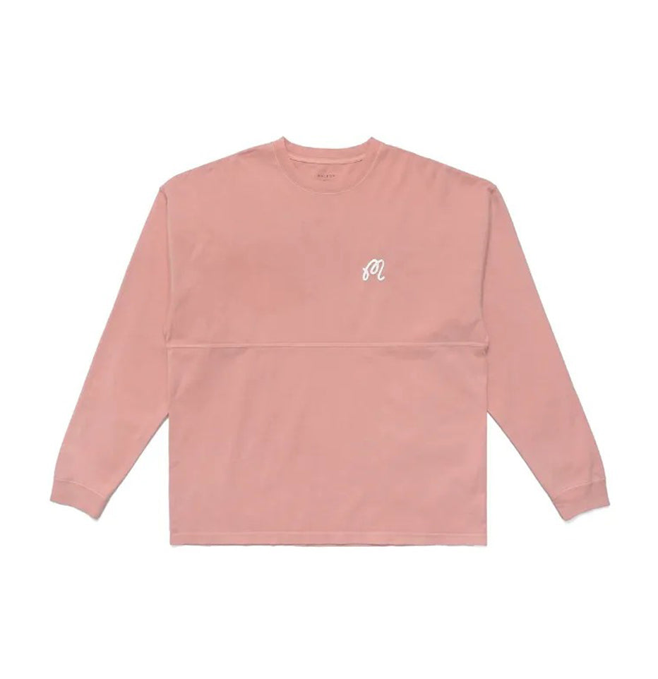 Malbon Souvenir Panelled LS tee | Dusty-Rose M-7999