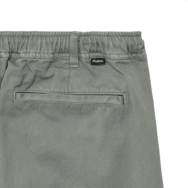 Malbon Washed Cotton Twill Cropped Chino Pant | Sage M-8000