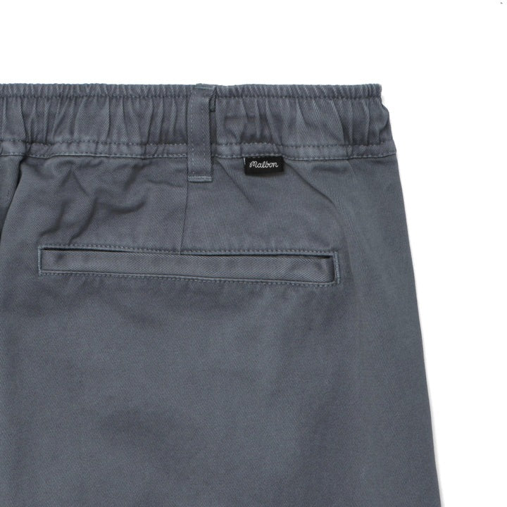 Malbon Washed Cotton Twill Cropped Chino Pant | Seaport Blue M-8000