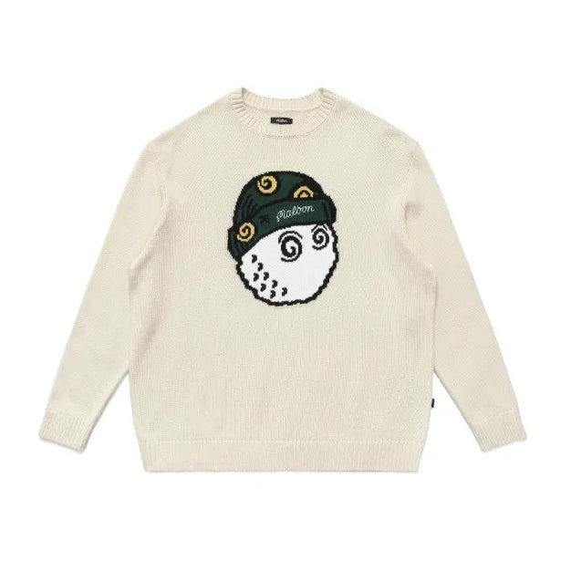 Malbon Wiz Knit Sweater Cloud | Cream M-7685-CLD-CRM