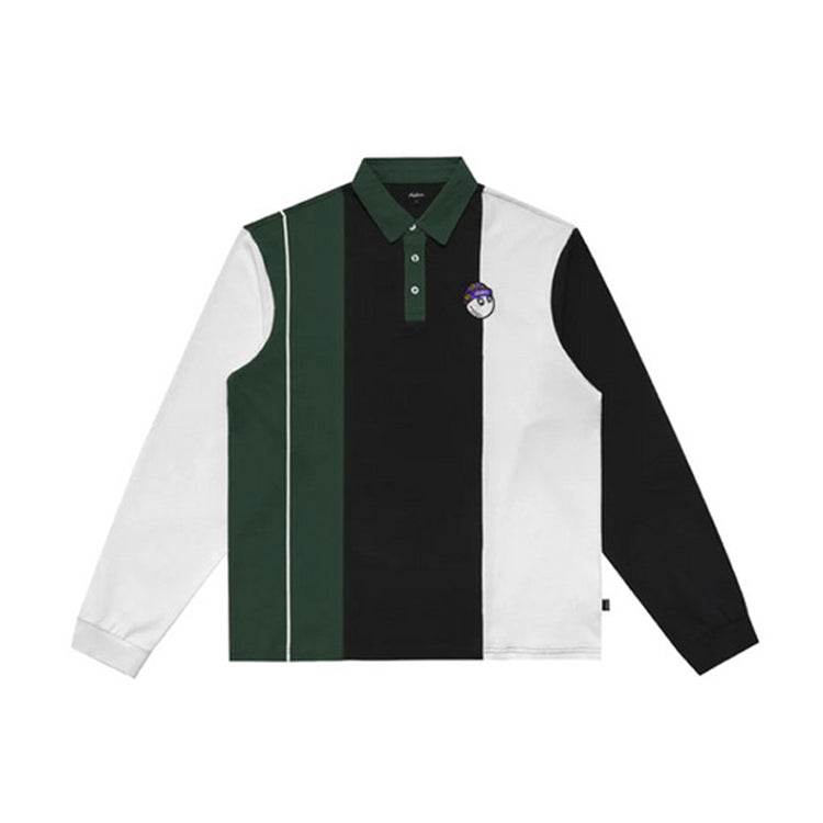Malbon Wiz Longsleeve Polo | Forest M-7684-FRS