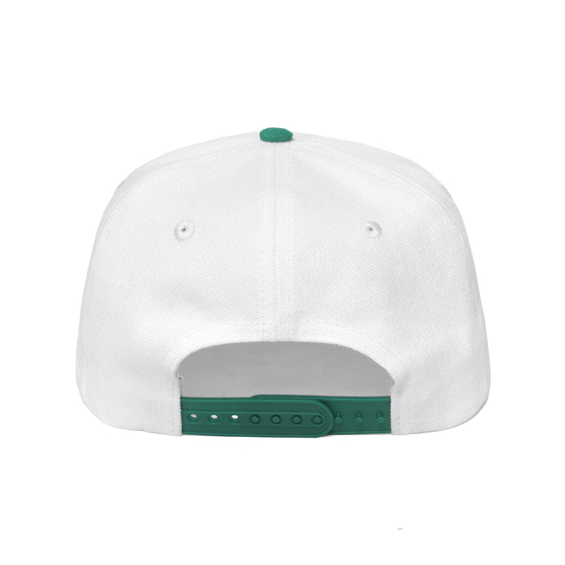 Malbon World Fellowship Painter's Hat | White/Dark Green M-8223