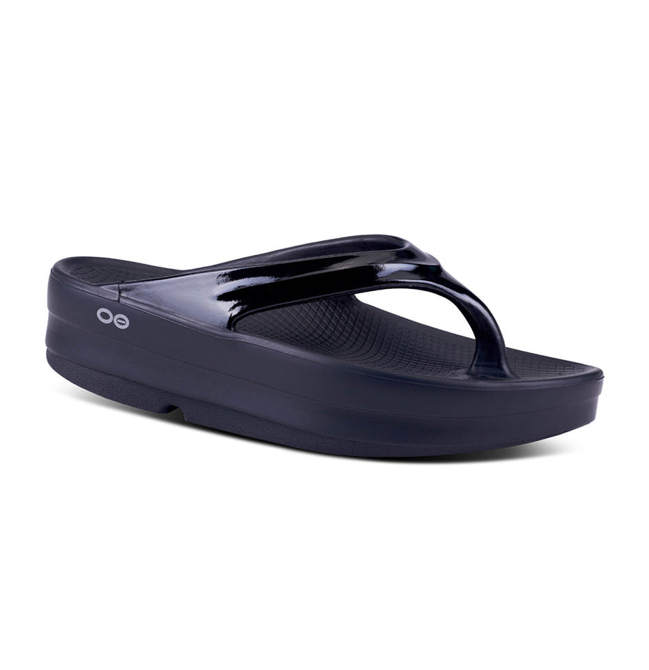 Oofos Women's Oomega Thong - Black 1410BLK