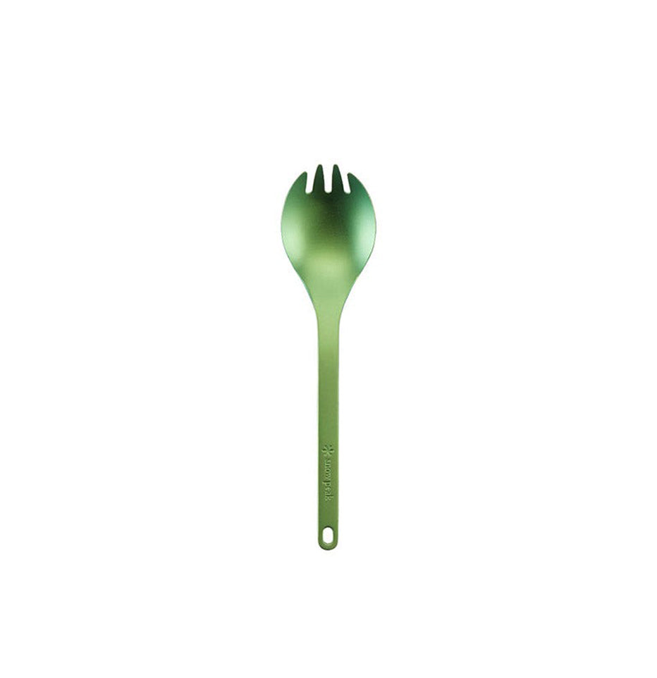 Snow Peak TitaniumI Spork Green Anodized - SCT-004GR