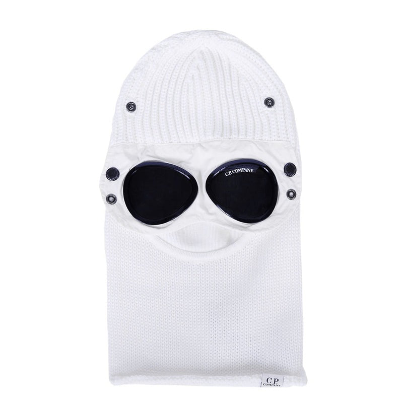CP Company Merino Wool Ski Mask - Gauze White 13CMAC301A005509A - 103 maskEdge on Street