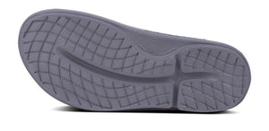 Oofos Ooahh Slide Sandal - Slate 1100SLATE slipperM4W6Edge on Street