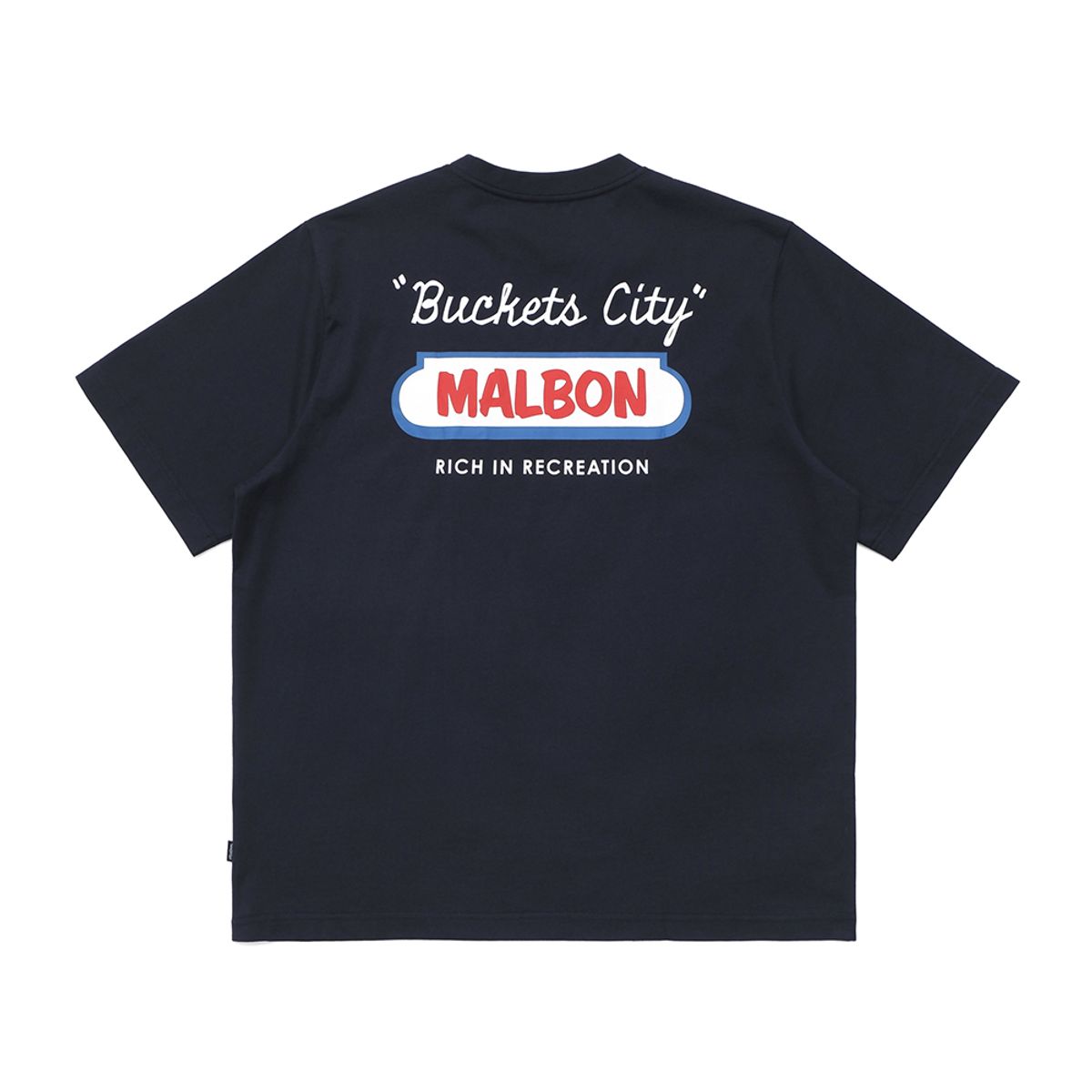 Malbon Buckets City Pocket Tee | Navy M-7983