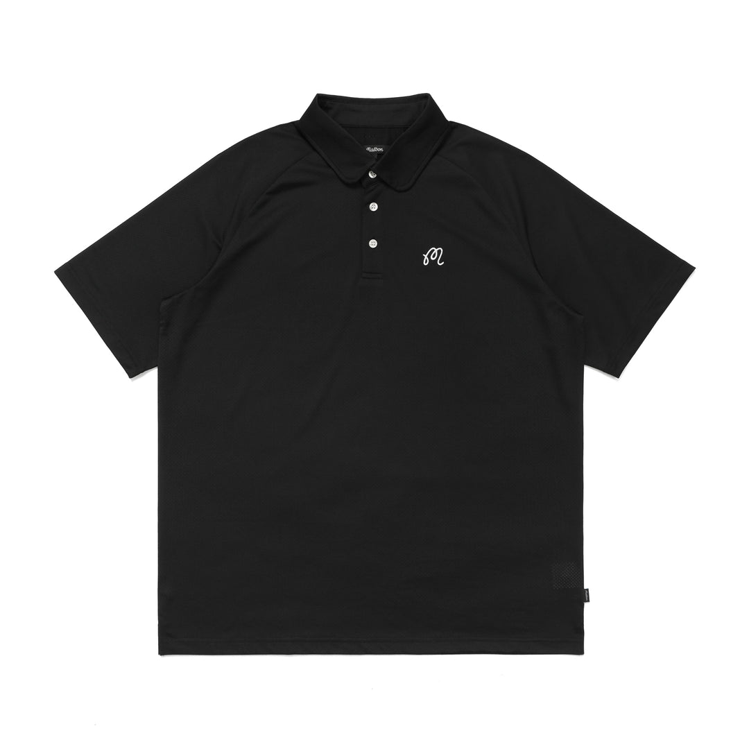 Malbon La Mar Blackbird Polo |  Black M-7991