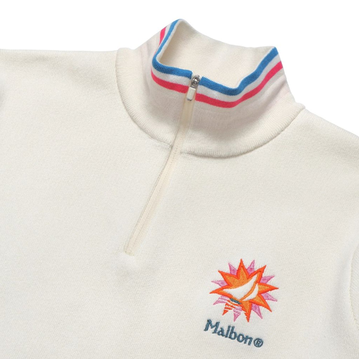 Malbon Montegro Knit Quarter Zip | Cream M-8205