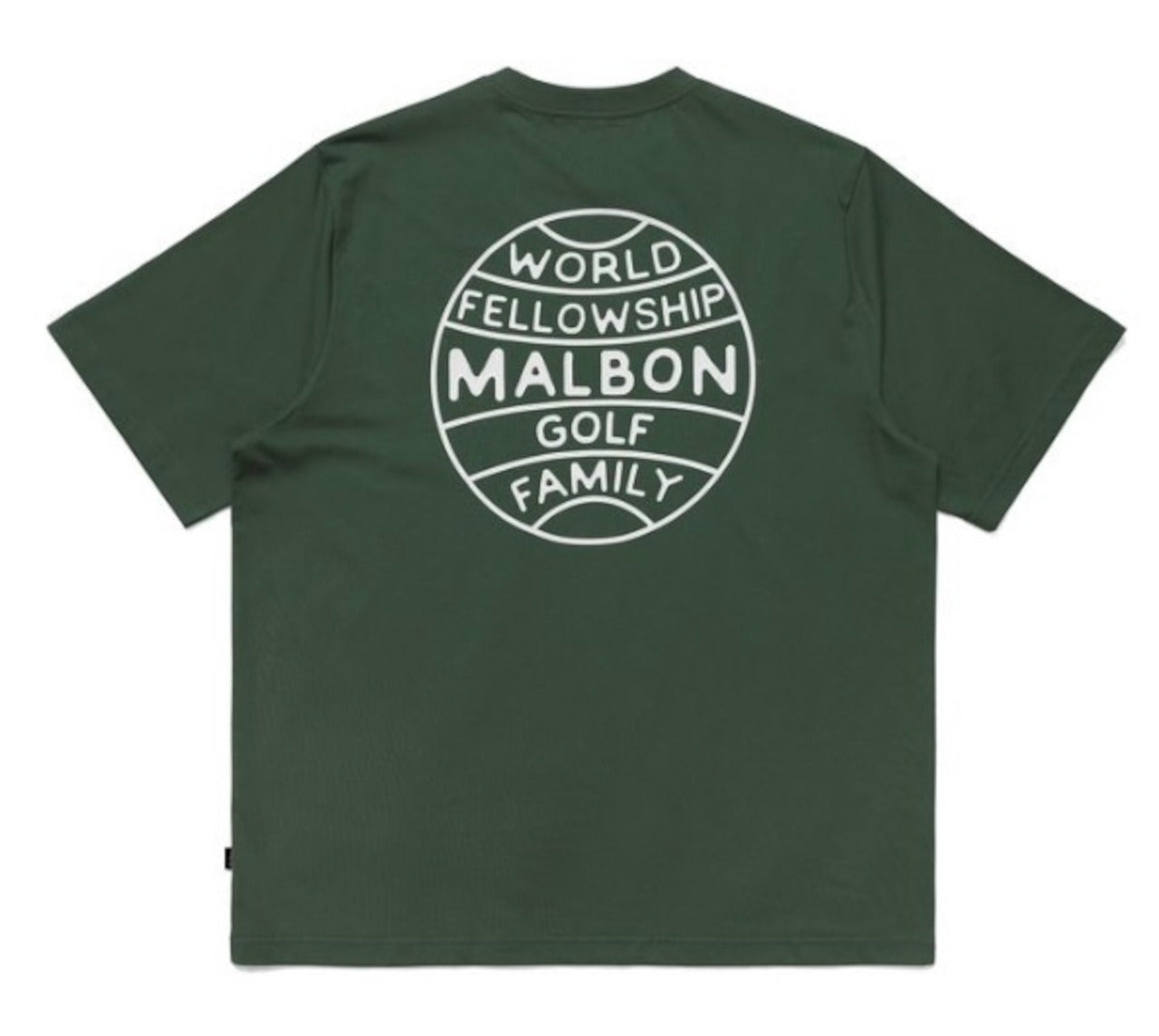 Malbon World Fellowship Pocket Tee | Dark Green M-7975