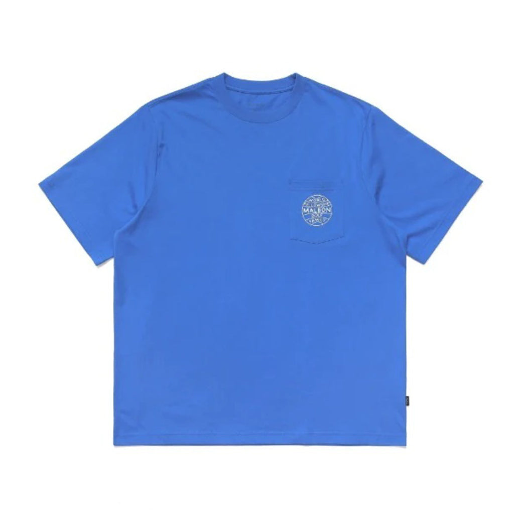 Malbon World Fellowship Pocket Tee | French Blue M-7975