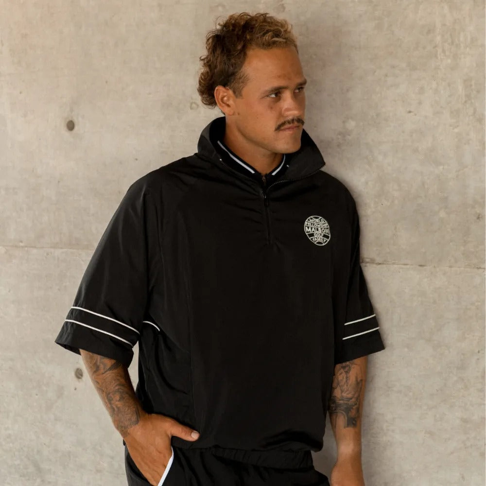 Malbon World Fellowship Windshirt | Black M-7969 – Edge on