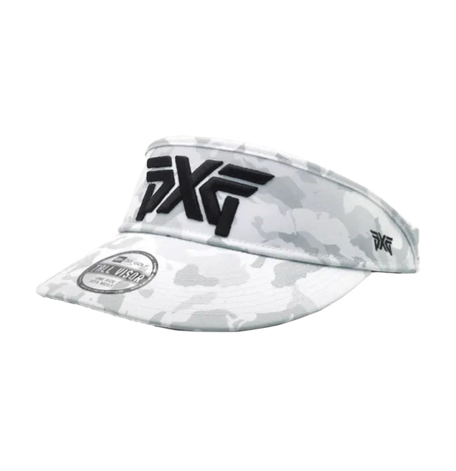 PXG Fairway Camo Tour Visor Adjustable Velcro | White H-FC-TRVISOR-WHT