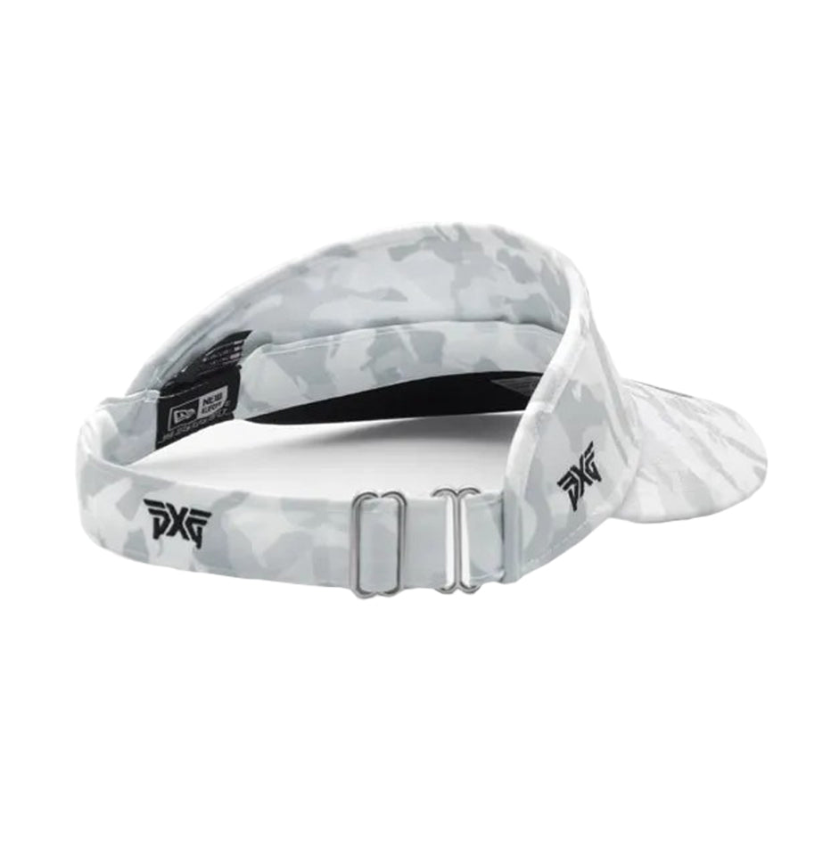 PXG Fairway Camo Tour Visor Adjustable Velcro | White H-FC-TRVISOR-WHT