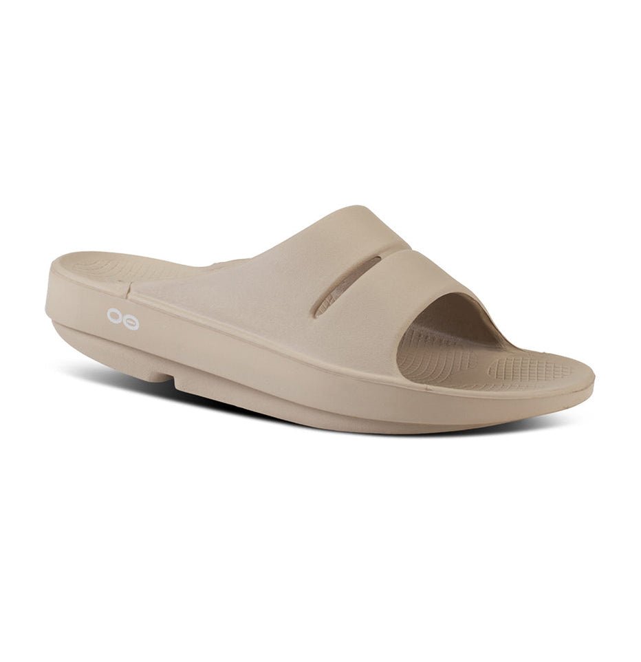 Oofos Ooahh Slide Sandal - Nomad 1100NOMAD slipperM4W6Edge on Street